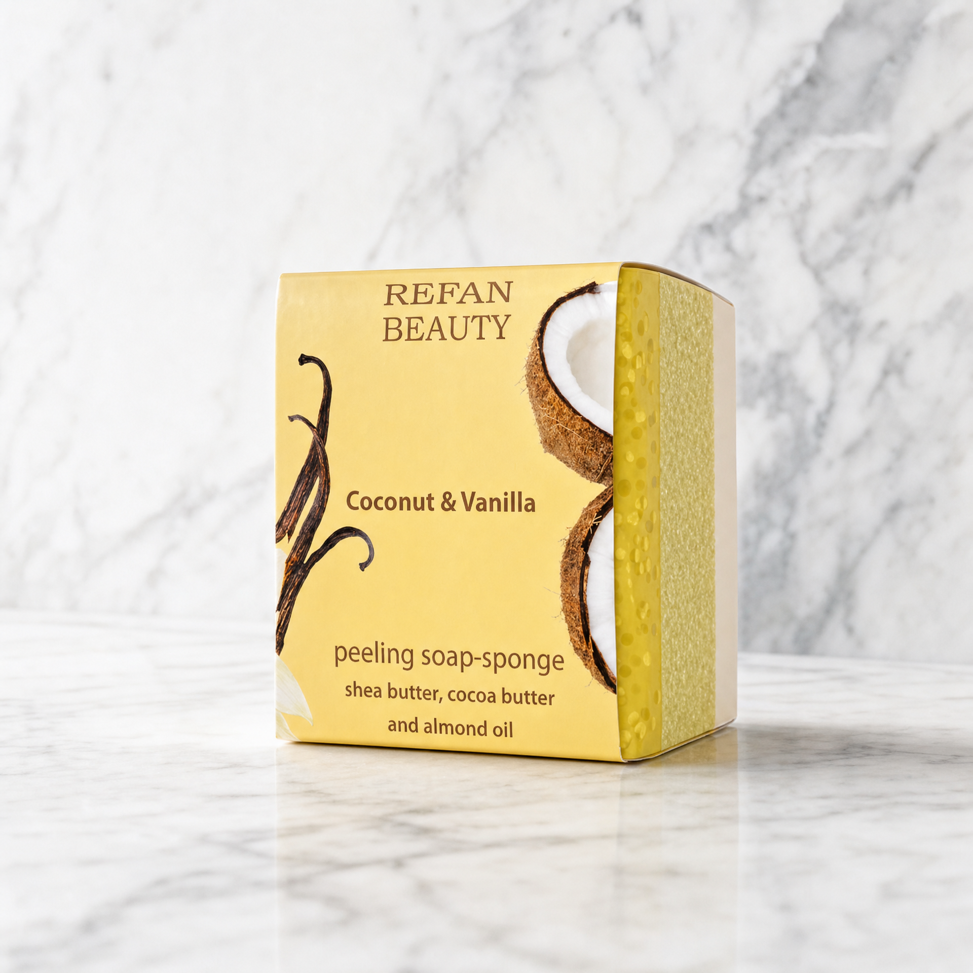 Refan Coconut Peeling Soap Sponge 75gr