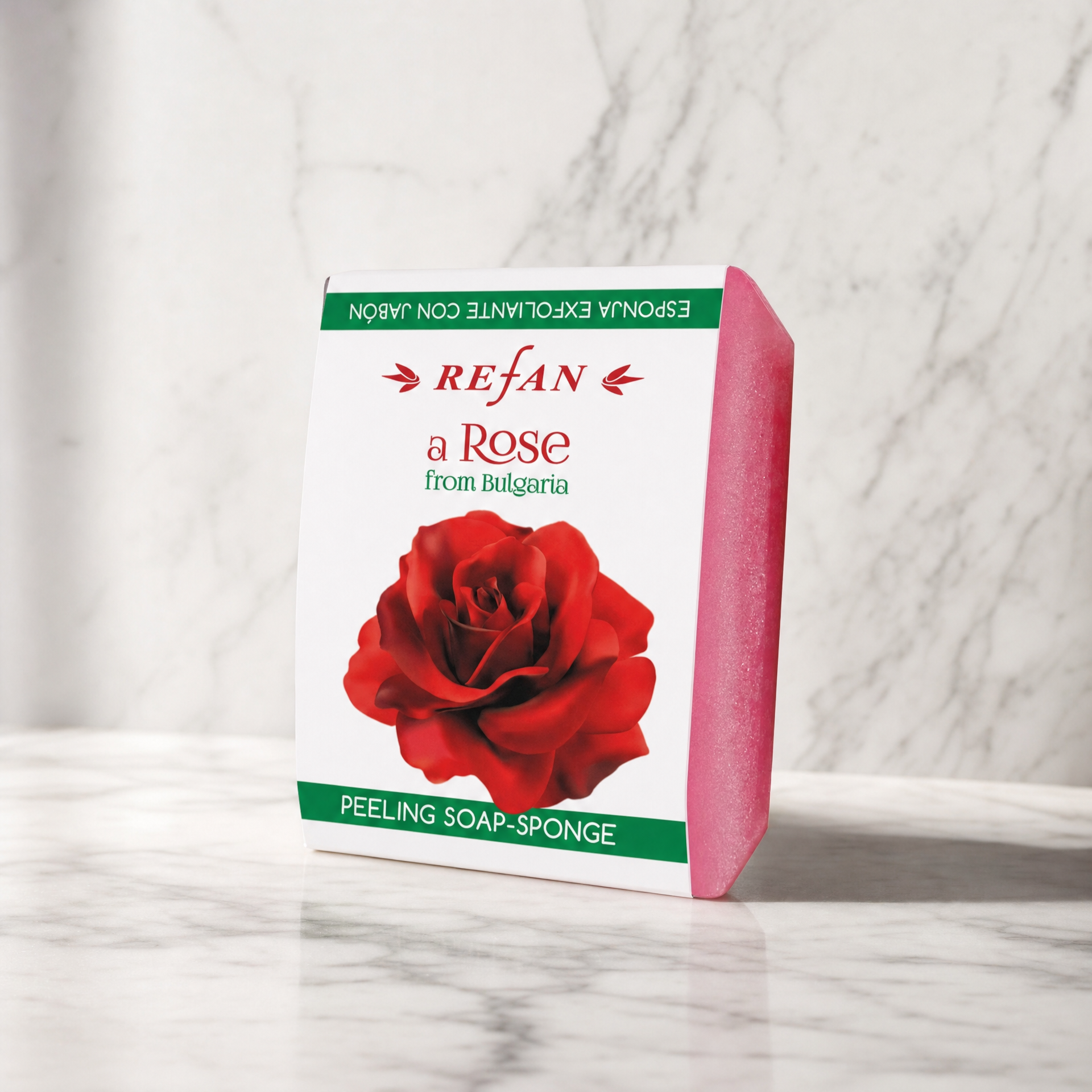 Refan Rose Peeling Soap Sponge