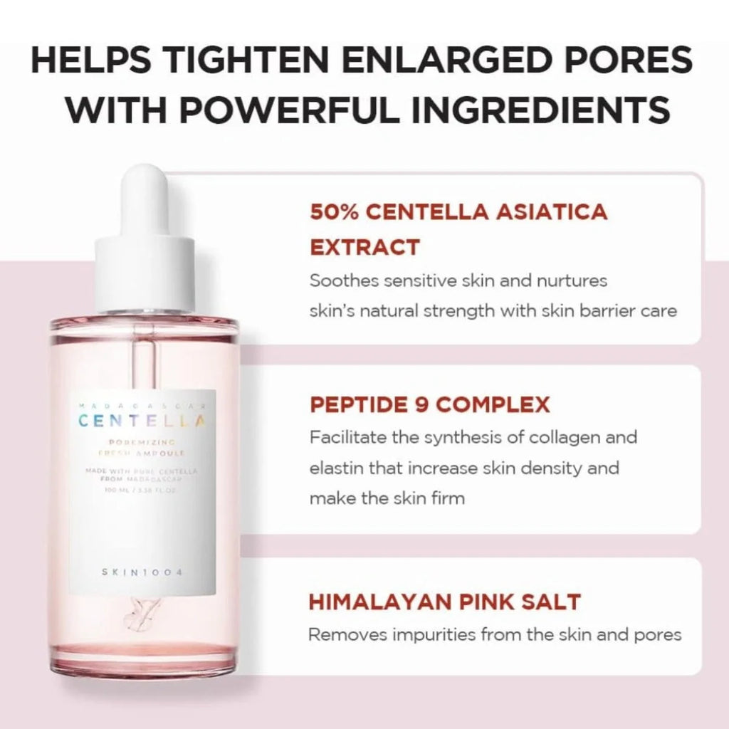 SKIN1004 Madagascar Centella Poremizing Fresh Ampoule 100ml | Serum Πόρων