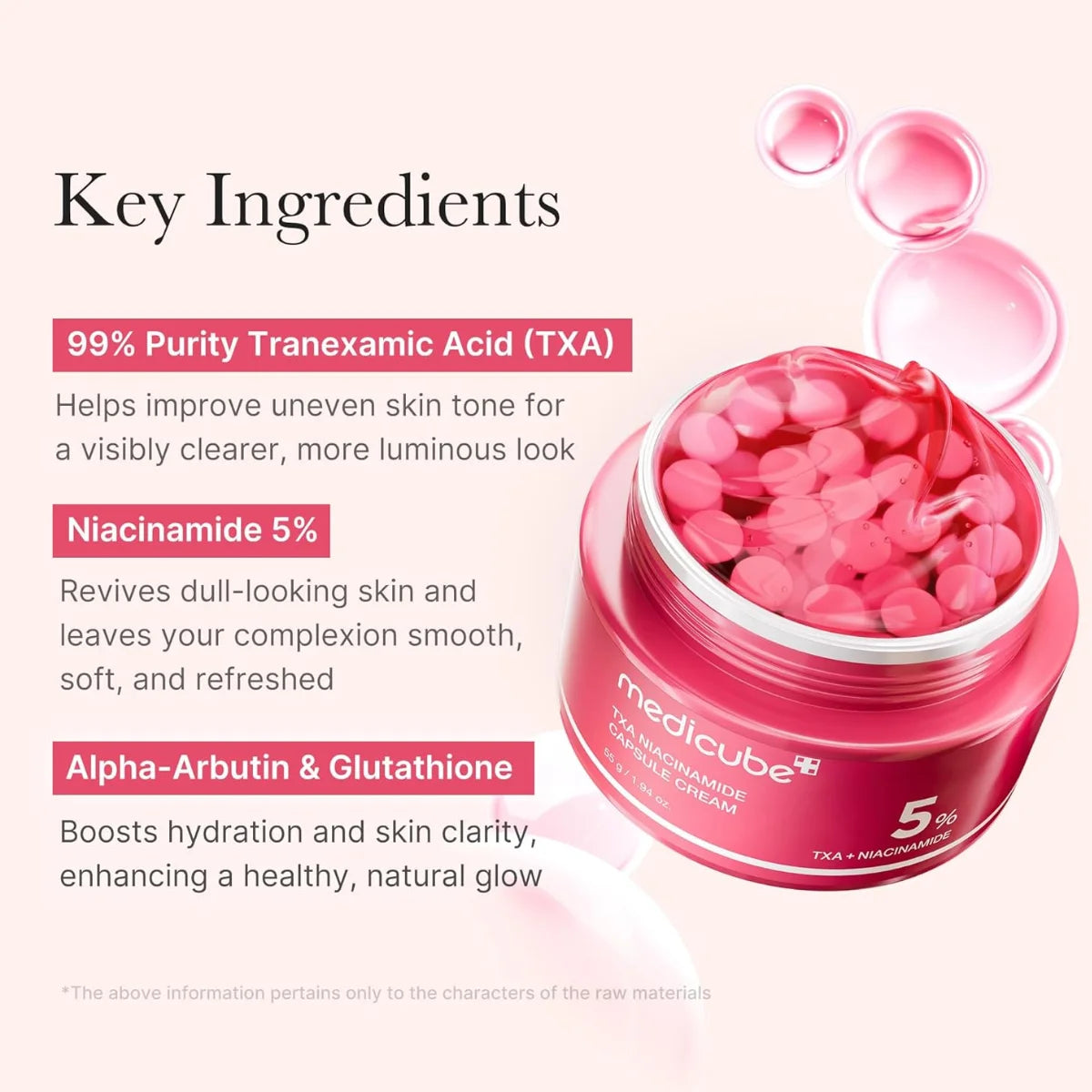 Medicube TXA Niacinamide Capsule Cream 55g | Κρέμα Λάμψης Προσώπου
